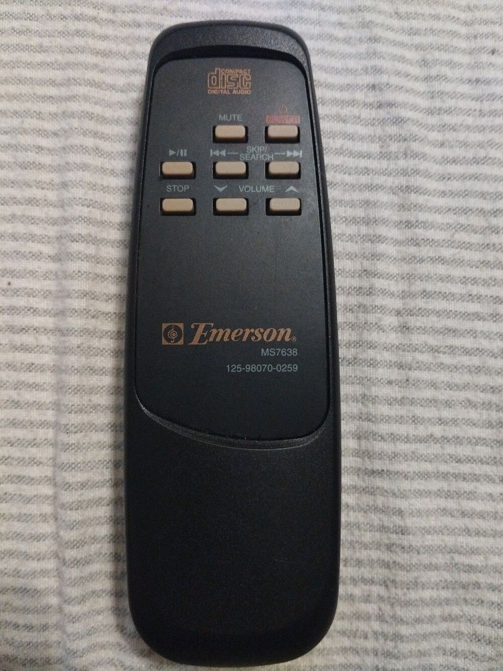 OEM Emerson MS7638 CD Player Remote Control - Tested & Works